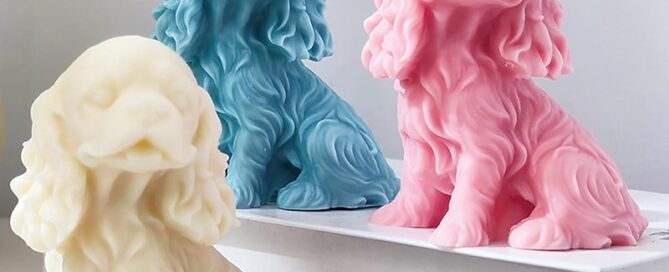 Labrador Dog Resin Mold Jewelry Resin Casting Mold Candle Making 3D Silicone Mold