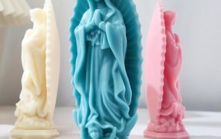 Pray Angel Candle Mold Mary Resin Mold Resin Casting Mold Candle Making Molds