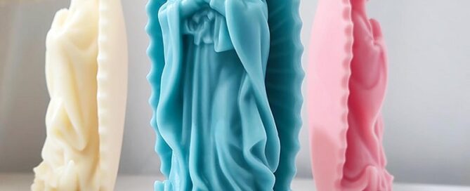 Pray Angel Candle Mold Mary Resin Mold Resin Casting Mold Candle Making Molds