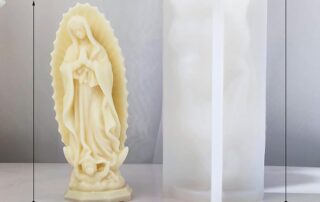 Pray Angel Candle Mold Mary Resin Mold Resin Casting Mold Candle Making Molds