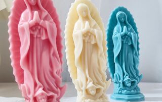 Pray Angel Candle Mold Mary Resin Mold Resin Casting Mold Candle Making Molds