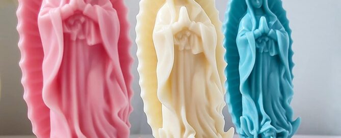 Pray Angel Candle Mold Mary Resin Mold Resin Casting Mold Candle Making Molds