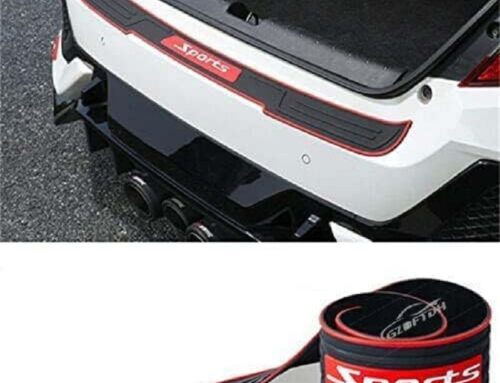 Rear Bumper Protector Rubber Scratch Resistant Trunk Entry Guards Running Board Rubber Strips