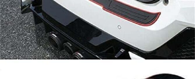 Rear Bumper Protector Rubber Scratch Resistant Trunk Entry Guards Running Board Rubber Strips