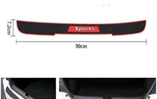 Rear Bumper Protector Rubber Scratch Resistant Trunk Entry Guards Running Board Rubber Strips