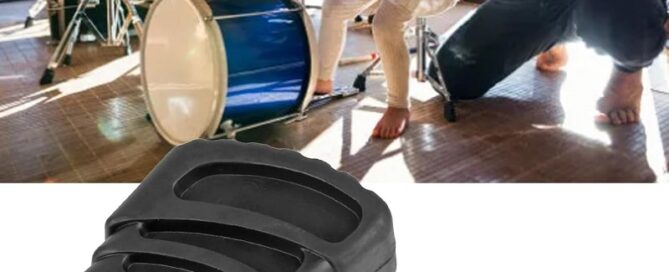 Rubber Band Clamp Drum Rubber Feet Drum Cymbal Stand Black Percussion Rubber Mat