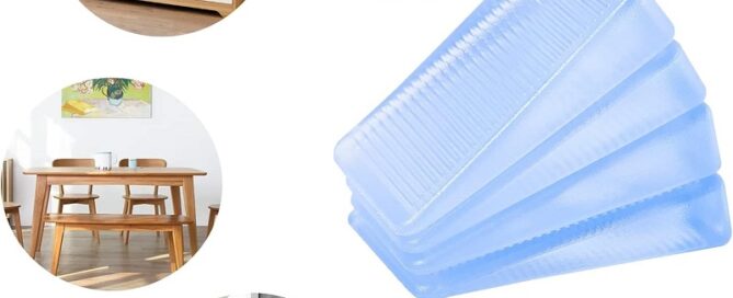 Rubber Clear Table Shims Home Improvement DIY Wedge Levelers 10mm Rubber Feet
