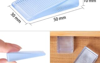 Rubber Clear Table Shims Home Improvement DIY Wedge Levelers 10mm Rubber Feet