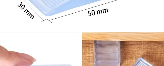 Rubber Clear Table Shims Home Improvement DIY Wedge Levelers 10mm Rubber Feet