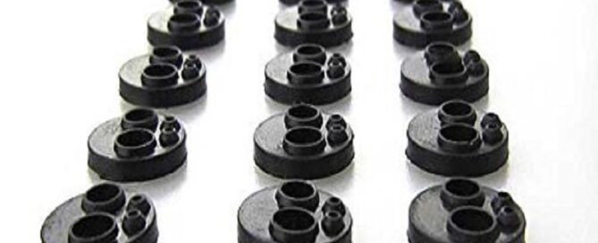 Rubber Seal Cushion Gasket High-Speed 4-Hole Silicone Replacement Fittings Molded Rubber Gaskets