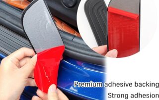 Running Board Rubber Strips Anti-Scratch Rubber Car Door Protector Waterproof Door Threshold Strips