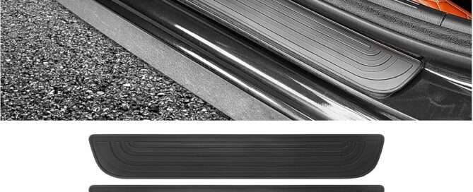 Running Board Rubber Strips Anti-Scratch Rubber Car Door Protector Waterproof Door Threshold Strips