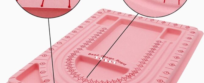 Silicone Bead Tool Design Beading Board Tray DIY Craft Tool for Necklace Beading Jewelry Designer