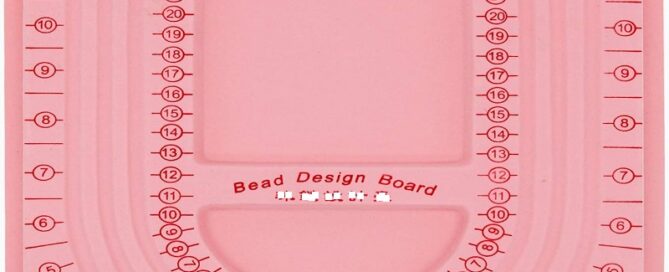 Silicone Bead Tool Design Beading Board Tray DIY Craft Tool for Necklace Beading Jewelry Designer