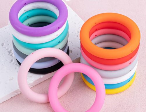 Silicone Beadable O Rings Frame 65mm Round Bead Loop Circle Link Connectors Focal Beads