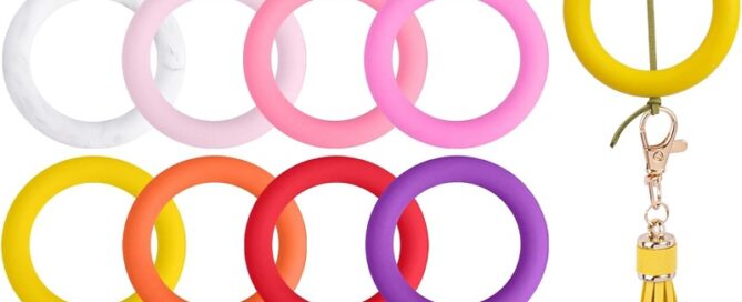 Silicone Beadable O Rings Frame 65mm Round Bead Loop Circle Link Connectors Focal Beads