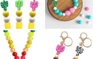 Silicone Focal Bead Leopard Cactus Cute Loose Beads Silicone Bead Tool For DIY Pens Lanyard