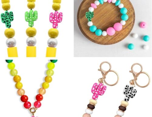 Silicone Focal Bead Leopard Cactus Cute Loose Beads Silicone Bead Tool For DIY Pens Lanyard