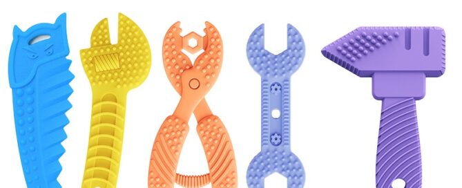Silicone Teeth Grinding Spanner Baby Silicone Grinding Rod Baby Spanner Teething