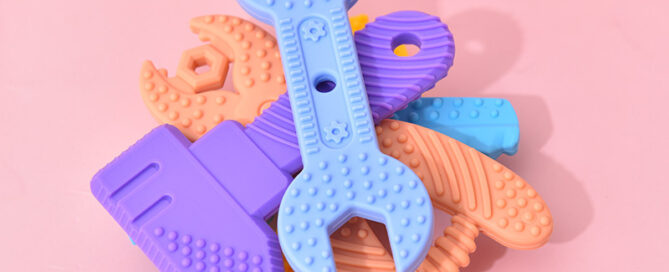 Silicone Teeth Grinding Spanner Baby Silicone Grinding Rod Baby Spanner Teething