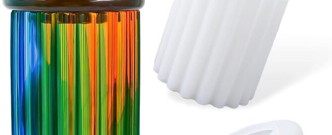 Silicone with Lid Jewelry Storage Box Epoxy Resin Casting Mold for making Candle Vessels Pen Mould