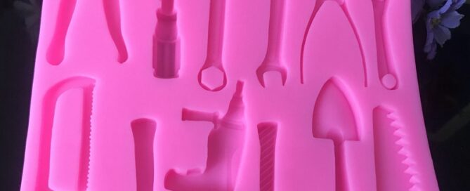 Simulated Hardware Tools Shape Silicone Molds Silicone Spanner Hammers Cake Molds