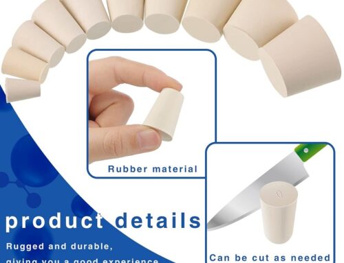 Solid Lab Rubber Stoppers Plugs Small White Cork Rubber Gasket Assorted Waterproof Stoppers