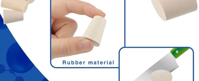 Solid Lab Rubber Stoppers Plugs Small White Cork Rubber Gasket Assorted Waterproof Stoppers