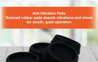 Washing Machine Foot Pads for Anti-vibration and Anti-Walk Washer and Dryer Rubber Feet Toolstation