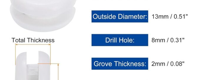 White Rubber Gasket Double Sided Hole Plugs Ring Gasket for Firewall Cable Wire Protecting