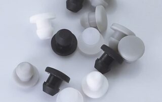 White Rubber Gasket T-type Plug Cover Snap-on Blanking End Food Grade Seal Stopper