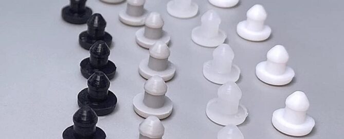 White Rubber Gasket T-type Plug Cover Snap-on Blanking End Food Grade Seal Stopper
