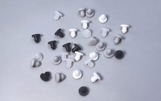 White Rubber Gasket T-type Plug Cover Snap-on Blanking End Food Grade Seal Stopper