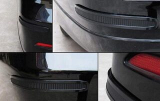 Black Anti-collision Patch Bumper Guard Strip Anti-scratch Bumper Protector Trim Universal for Cars