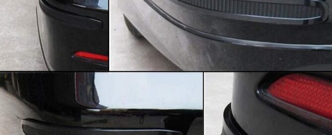 Black Anti-collision Patch Bumper Guard Strip Anti-scratch Bumper Protector Trim Universal for Cars