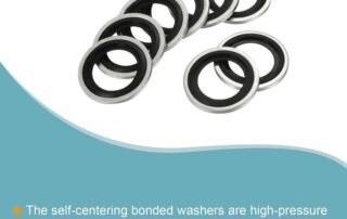 Bonded Sealing Washers M20 Carbon Steel Nitrile Rubber Gasket M20 Rubber Washer