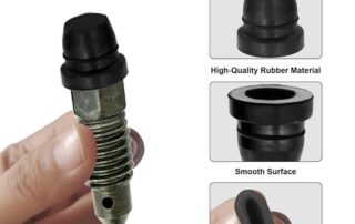 Car Brake Bleeder Screw Caps Rubber Zerk Covers Brake Caliper Dust Cover Car Bonnet Rubber Seal