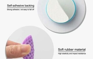 Door Stopper Wall Protector Round Wall Shield Cushion Self Adhesive Door Handle Bumper Guard