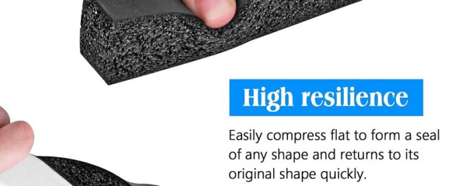 Foam Strips with Adhesive High Density Closed Cell Foam Tape Seal for Doors Foam Rubber Gasket