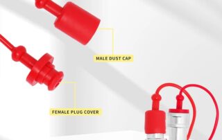 Red Rubber Dust Cap for Hydraulic Quick Coupler Automotive Rubber Body Plugs