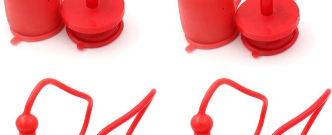 Red Rubber Dust Cap for Hydraulic Quick Coupler Automotive Rubber Body Plugs