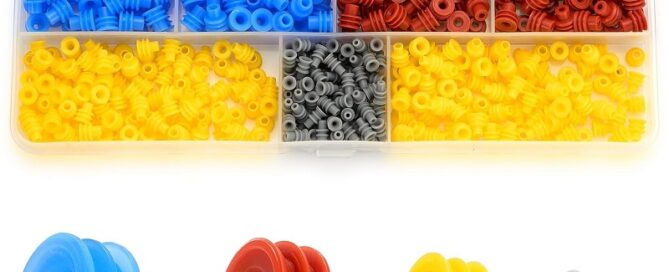 Rubber Connector Wire Seals Rubber Pin Connector Seals Kit Bonnet Rubber Seal