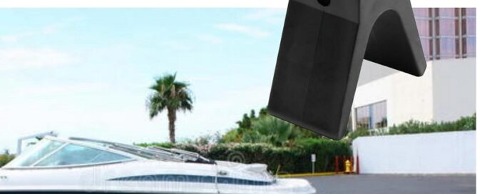 V-shape boat Trailer Bow Stop Polyurethane Rubber Block V-style trailer Roller Rubber Stoppers