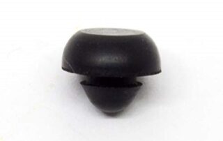 Black SBR Rubber Push in Ridged Bumper Rubber threaded bumpers Crock Pot Rubber Bumpers