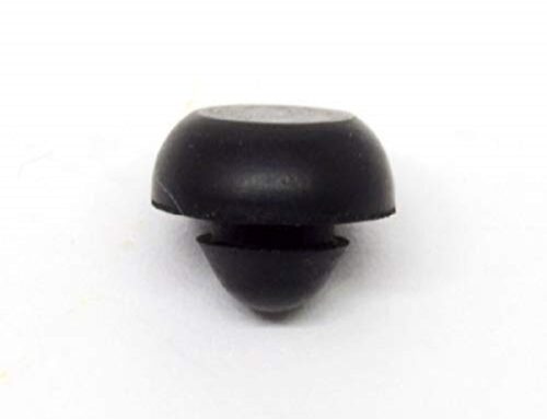 Black SBR Rubber Push in Ridged Bumper Rubber threaded bumpers Crock Pot Rubber Bumpers