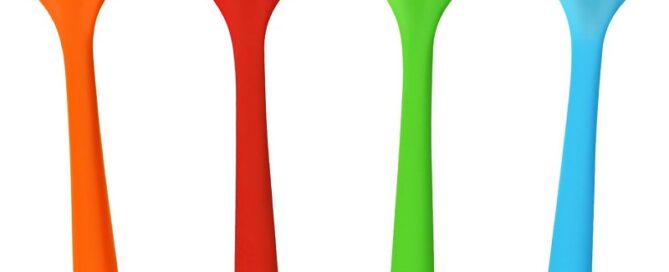 Heat-resistant Rubber Kitchen Spatula Mixing Cooking Scraping Tool for Baking Silicone Trowel & Scraper