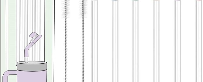 Reusable Drinking Long Straws With Silicone Tips Stanley Multi-purpose Silicone