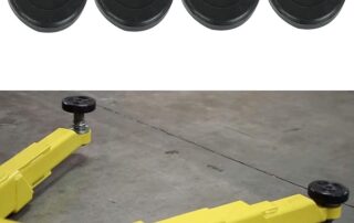 Round Rubber Arm Pads for Lift Set Slip On Over existing Lift Steel Adapter Top