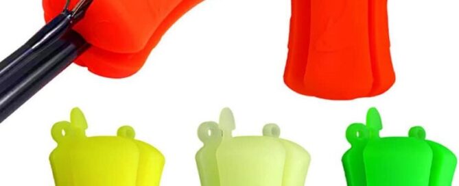 Rubber Strap Clamp Silicone Fishing Rod Holder Straps Portable Fishing Rod Fixed Rubber Ball