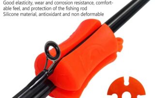 Rubber Strap Clamp Silicone Fishing Rod Holder Straps Portable Fishing Rod Fixed Rubber Ball